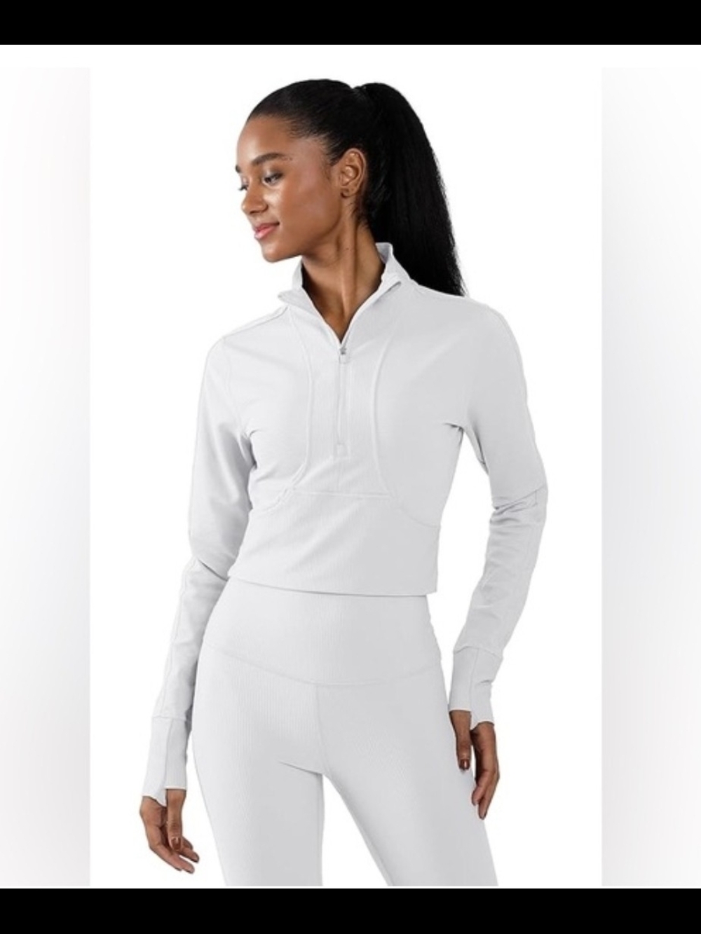 90 Degree By Reflex Vortex Ribbed Half-Zip Active Jacket